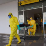 Simulasi Penanganan Virus Corona di Bandara Lombok