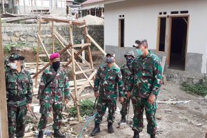 Danrem 162/WB Tinjau Progress RTG Dan Beri Semangat Satgas Rehab Rekon