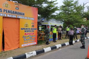 Danrem 162/WB Pantau Posko Gugus Tugas Covid-19 Dan Pos Pam Hari Raya Idul Fitri 1441 Hijriyah