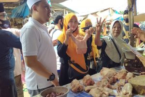 Hari Terakhir Kampaye Habib Blusukan ke Pasar Renteng Disambut Yel Yel MANTHAB