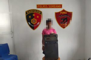 Aksi Terekam CCTV, Seorang Pemuda Diamankan Tim Puma Polres Sumbawa