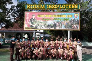 Kodim Loteng Bina Pramuka SWK Bentuk Generasi Muda Yang Disiplin Dan Terampil