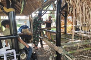 Babinsa Bujak Koramil 1620-07/Batukliang Dorong Ekonomi Kreatif Warga di Masa Pandemi Covid-19