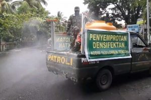 Kodim 1620/Loteng kembali gencarkan edukasi 3M dan penyemprotan Desinfektan