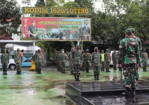 Dukung Program Vaksinasi Covid-19, Kodim 1620 Loteng, Siap Turunkan Pasukan