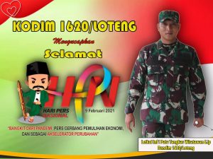 Hari Pers Nasional, Dandim 1620/Loteng Ucapkan Selamat dan Sukses Kepada Segenap Insan Pers