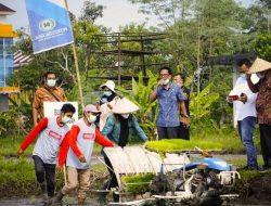 Menuju Kadaulatan Pangan, Loteng Lakukan Diseminasi Teknologi Varietas Padi Genjah dan Pertanian Terpadu 2021