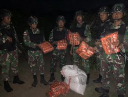 Satgas Pamtas Sektor Timur Kembali Gagalkan Aksi Pelibas Menyelundupkan Barang Haram ke Timor Leste
