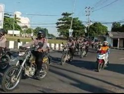 Jelang Pelantikan Bupati Dan Wakil Bupati Terpilih, Polres Sumbawa Gelar Patroli Sekala Besar