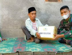Dandim Loteng Beri Bantuan Sembakau dan Mesin Air Kepada Guru Ngaji Disabilitas