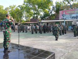 Pengamanan Lebaran Secara Humanis, Ditekankan Dandim Loteng Saat Apel Bersama