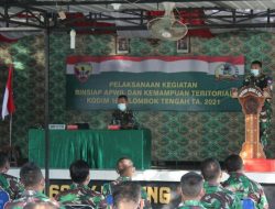 Tingkatkan Kemampuan Anggota Dalam Pembinaan Wilayah, Kodim Loteng Gelar Binsiap Apwil
