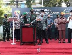 Wali Kota Mataram Bersama Danrem, Dandim Resmikan Kodim 1606/ Mataram