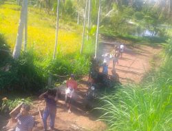 Satgas TMMD Ke-111 Buka Akses Jalan Baru Sepanjang 760 Meter, Mobilisasi Angkut Hasil Panen Petani Dan Pedagang Jadi Lancar