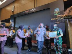 Kodim Loteng Raih Tiga Piagam Penghargaan Kampung Sehat Tahap 2 Award 2021