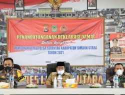 Deklarasi Damai Pilkades Serentak 2021, Kapolres Lotara Ingatkan Cakades Tidak Black Campaign Ke Calon Lain