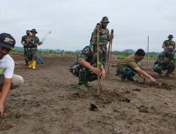 Pemulihan Ekosistem Mangrove Di KEK Mandalika, Kodim Loteng Bersama KLHK Dan ITDC Tanam Ribuan  Mangrove