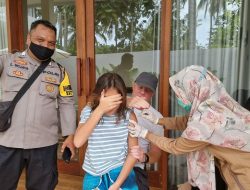 Polres Loteng Gelar Vaksinasi Anak “door to door” Di Kawasan Mandalika
