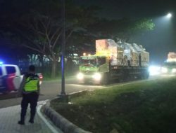 Logistik MotoGP 2022 Tiba Di BIL, Polres Loteng Lakukan Pengamanan