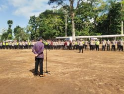 Wabup Nursiah Pimpin Apel Pengamanan Lebaran Ketupat dan Louncing Sirkuit Motor Cross