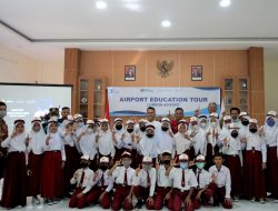 Pelajar SD Lingkar Bandara Lombok Terima Edukasi Kebandarudaraan