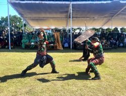 TMMD ke 117 Kodim Loteng Selesai Ditutup Dengan Pagelaran Seni Peresean Lombok