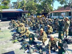 Siap Siaga Ancaman dan Bencana, Kodim Loteng Terima 64 Pasukan Komcad