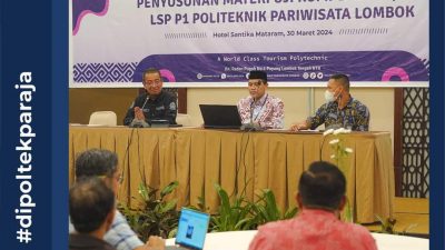 Poltekpar Lombok Terapkan SE BNSP tahun 2024