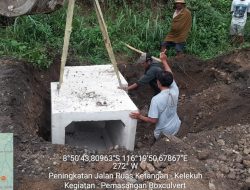 Dinas PU PR Selesaikan Pekerjaan Talud Ruas Ketangan – Kelekuh Maksimal, Gandi Ucapkan Terima Kasih