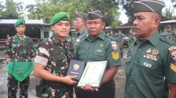 Dandim 1620/Loteng Pimpin Korps Raport Lima Anggota Purna Tugas