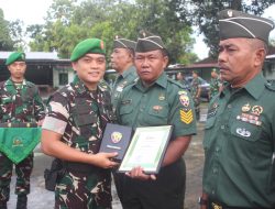 Dandim 1620/Loteng Pimpin Korps Raport Lima Anggota Purna Tugas